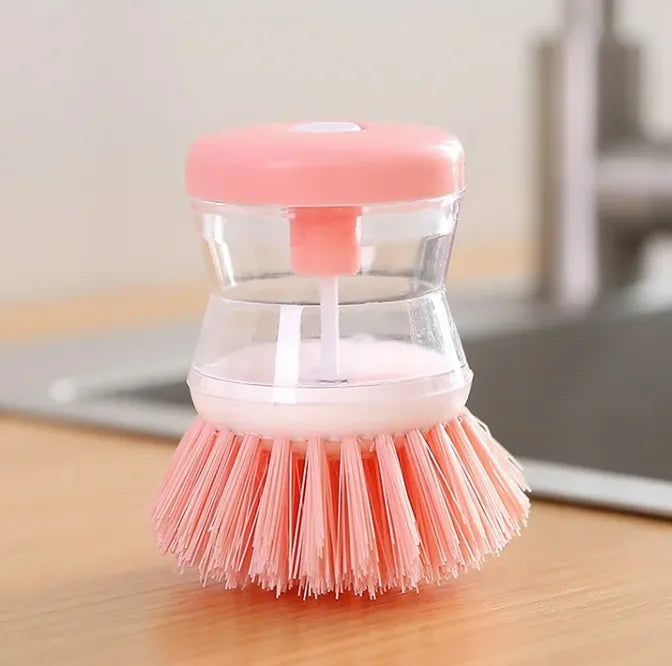 Soap Dispensing Dish Scrubber Brush