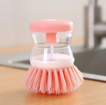 Soap Dispensing Dish Scrubber Brush