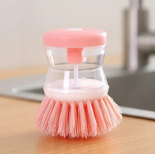 Soap Dispensing Dish Scrubber Brush