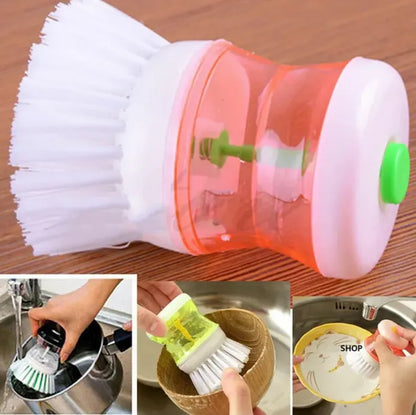 Soap Dispensing Dish Scrubber Brush