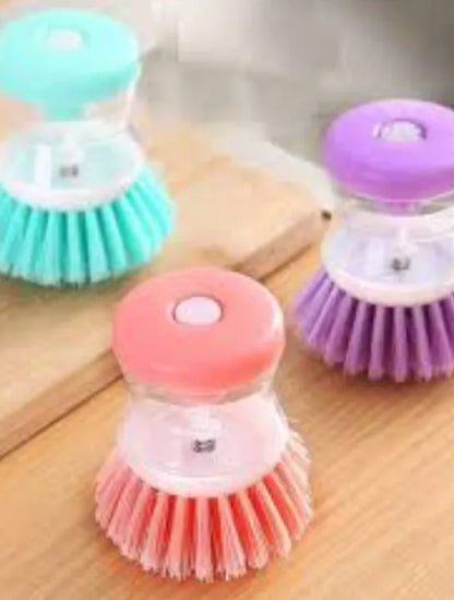 Soap Dispensing Dish Scrubber Brush