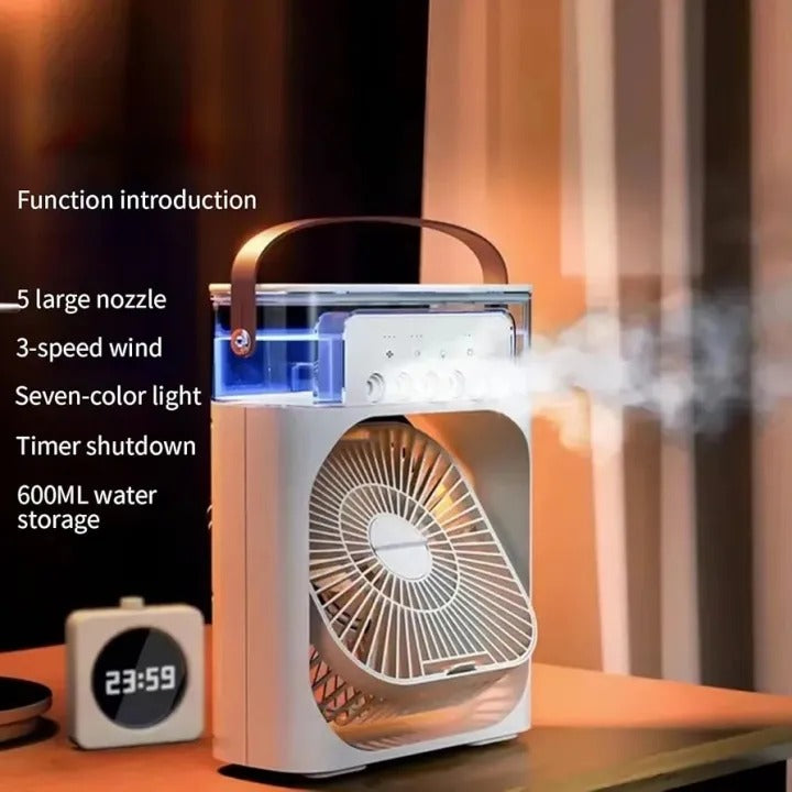 Portable Air Cooler Fan with RGB Lights