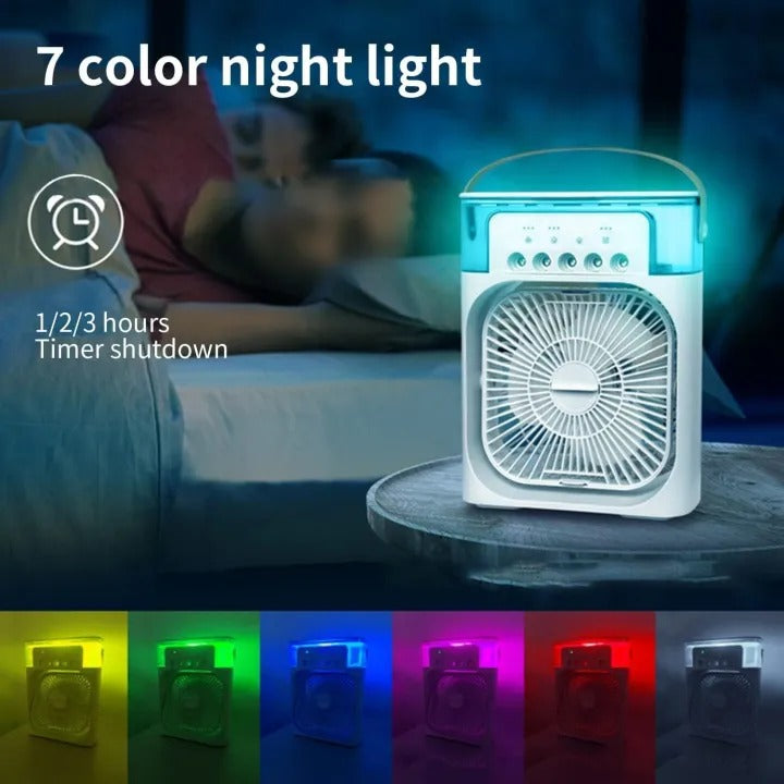 Portable Air Cooler Fan with RGB Lights